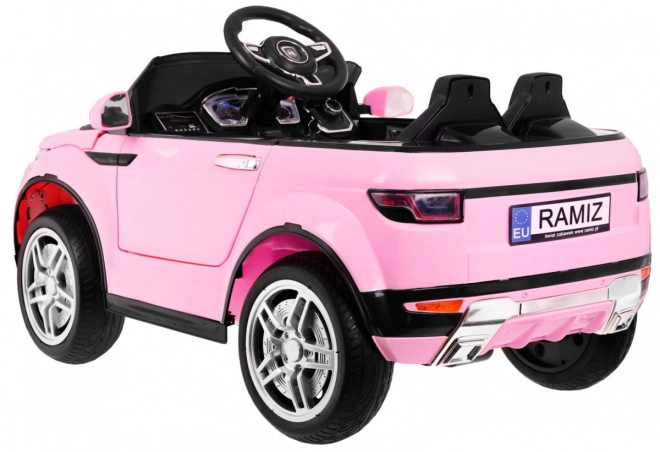 Elektromos kisautó gyerekeknek Rapid Racer rózsaszín távirányítóval