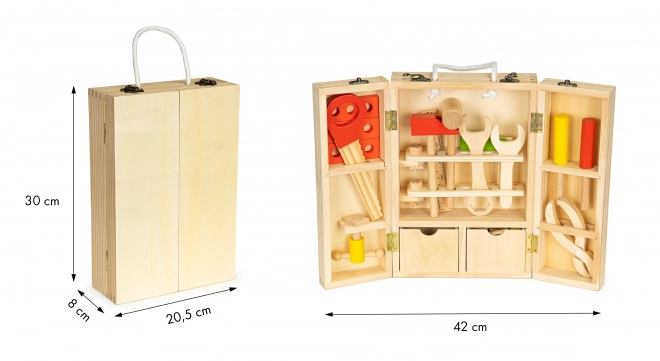 Fából készült szerszámkészlet XXL ECOTOYS