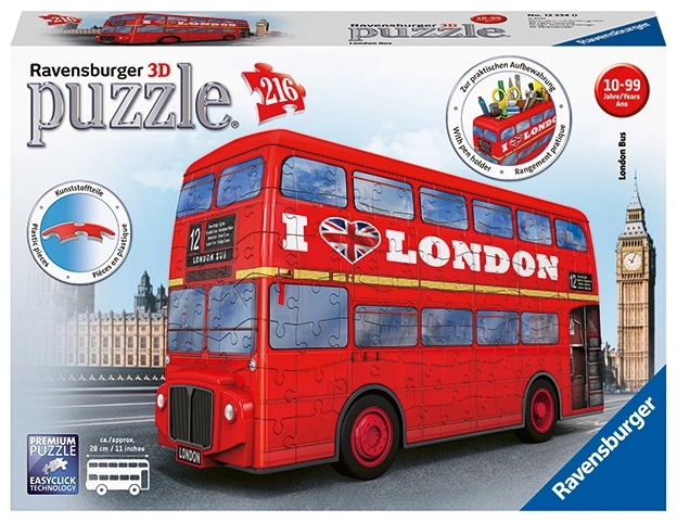 3D puzzle londoni doubledecker busz