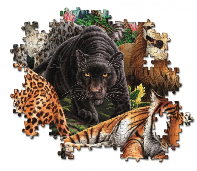 500 darabos prémium minőségű puzzle - Vadmacskák