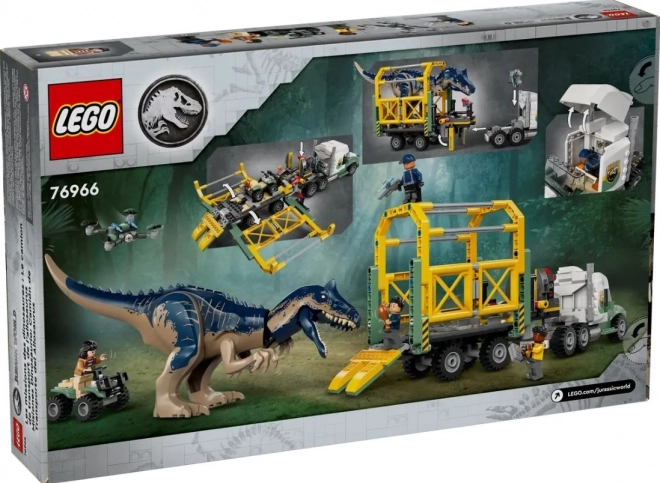 Lego Jurassic World alloszaurusz szállítójármű