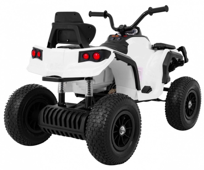 Gyerek akkumulátoros ATV Air Quad Fehér + Felfújható Kerekek + MP3 Rádió + Ingyenes Indítás