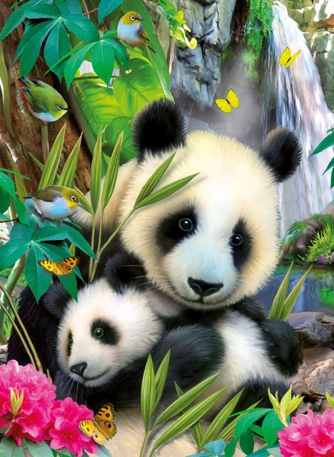 Gyerek Puzzle Panda 300 Darabos