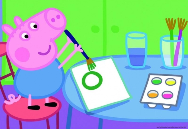 Peppa malac és az egész osztály kirakó 2 az 1-ben Ravensburger