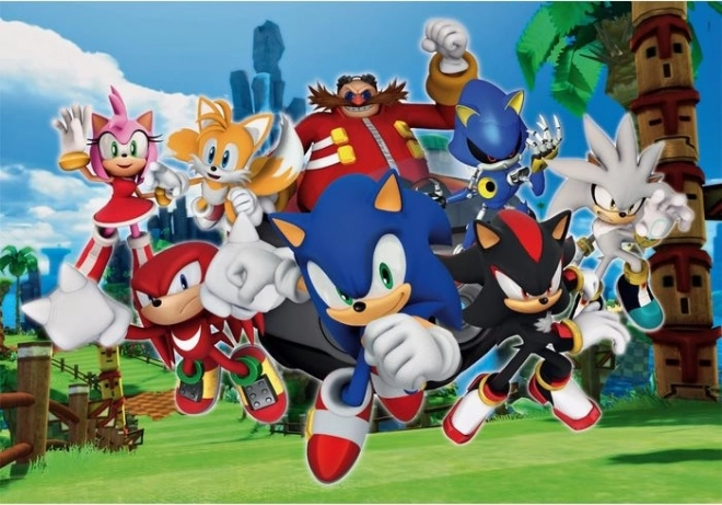 Clementoni Sonic a sündisznó puzzle 104 darabos