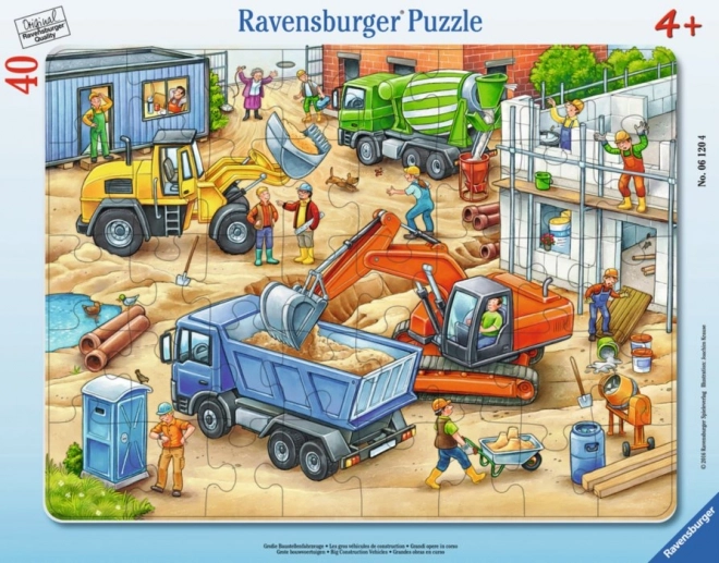 Ravensburger nagy építőipari járművek puzzle