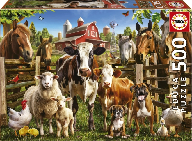 Educa 500 darabos farm barátai puzzle