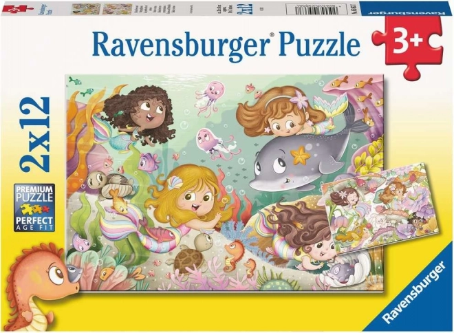 ravensburger tündérek és sellők puzzle 2x12 darab