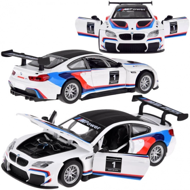 Sportautó modell BMW M6 GT3 1:32 méretarány