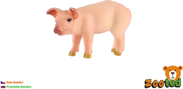 Műanyag házisertés figura – malac 5 cm