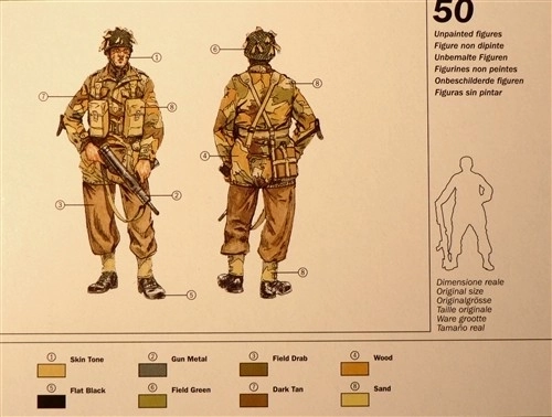 brit paratroopers figura szett