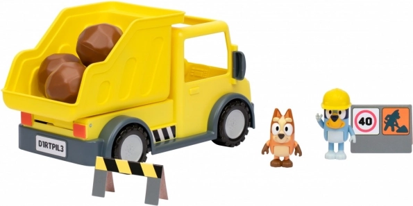 Bluey Szett Billenős Autóval és 2 Figurával
