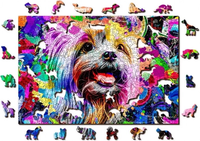 Pop Art Jorkshire Terrier Fa Puzzle 505 Darab