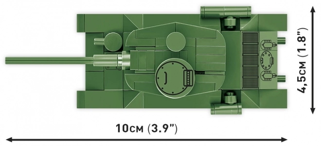 ii. világháborús t-34/85 tank modell építőkészlet