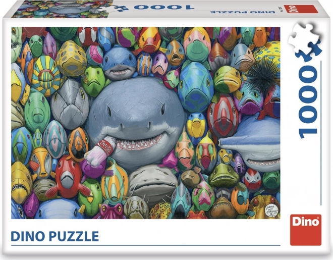 dino puzzle színes halacskák 1000 darabos