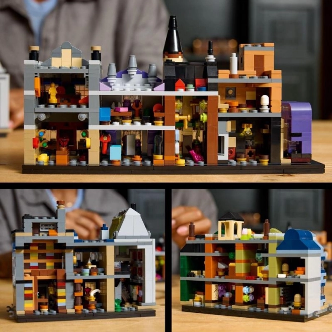 LEGO Harry Potter Varázsló Boltok Miniatűr Modellje a Zsebpiszok Közben