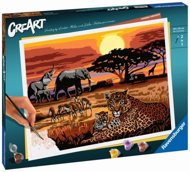 creart afrikai táj festékkészlet - ravensburger