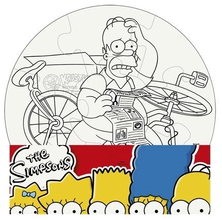 Színezd ki! - Puzzle A Simpson család