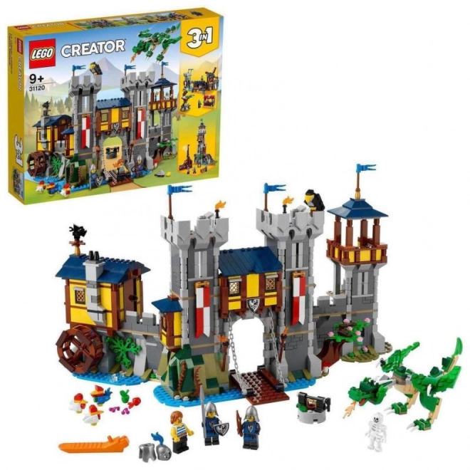 Középkori kastély LEGO Creator 3 az 1-ben