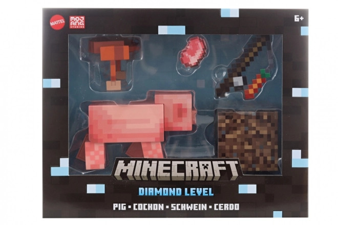 Minecraft gyémánt szintű gyűjtői figura – Malac