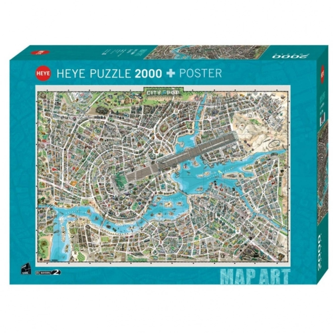 Heye 2000 darabos puzzle - Zene városa