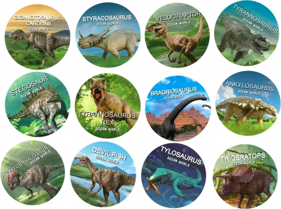 Kis dinoszauruszok keveréke dobozban
