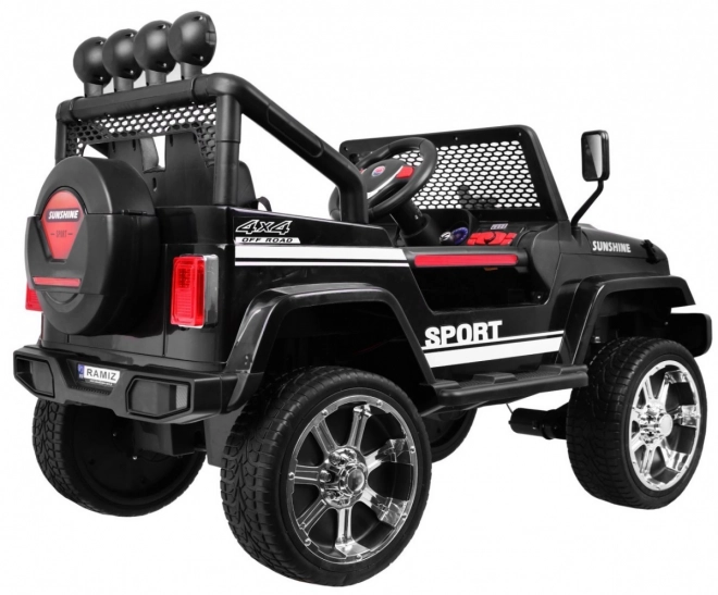 Elektromos kisautó Jeep Raptor 4x4 fekete