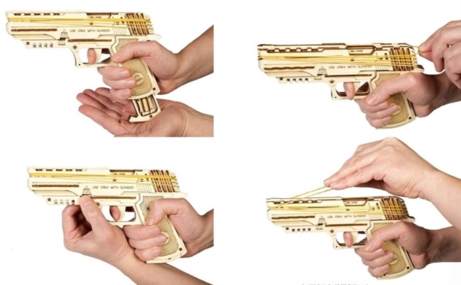Működő gumis mechanizmus