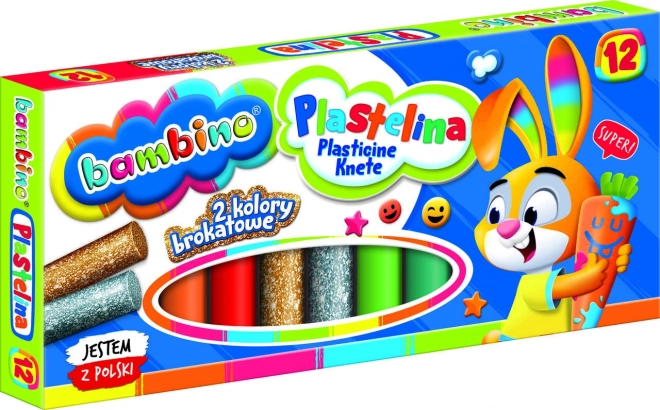 Plastilina, 12 szín BAMBINO