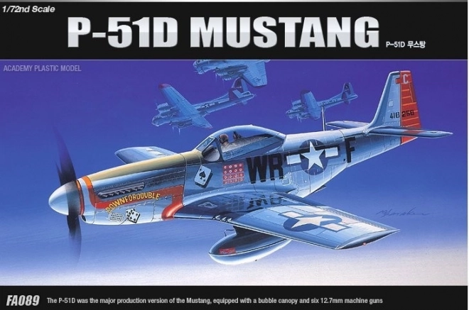 Academy p-51d mustang repülőgép modell készlet