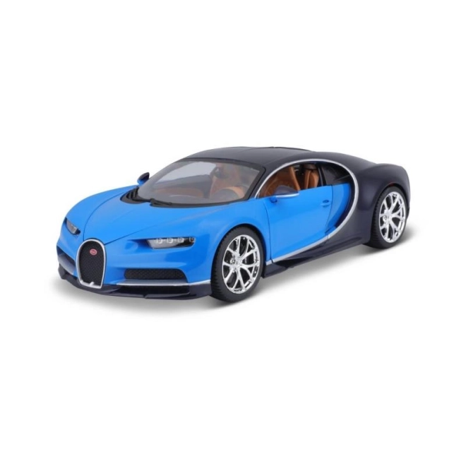 Bburago Bugatti Chiron modellautó kék/sötétkék 1:18