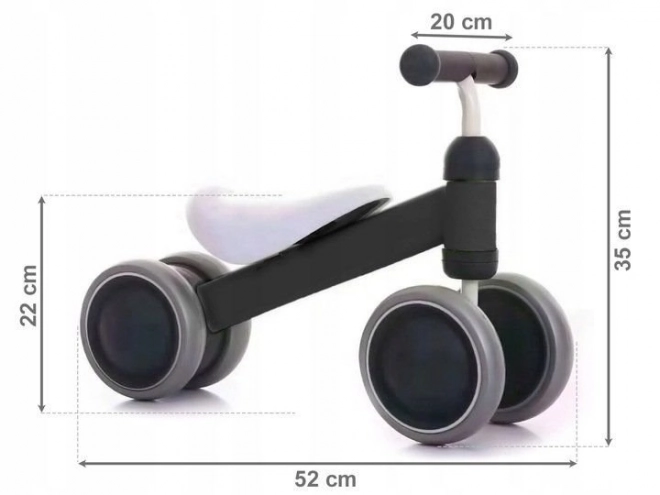 ECOTOYS MINI futóbicikli fekete