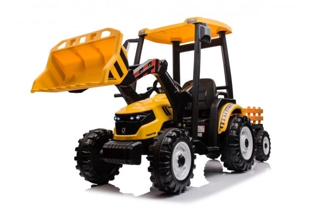 Gyerek traktor sárga pótkocsival