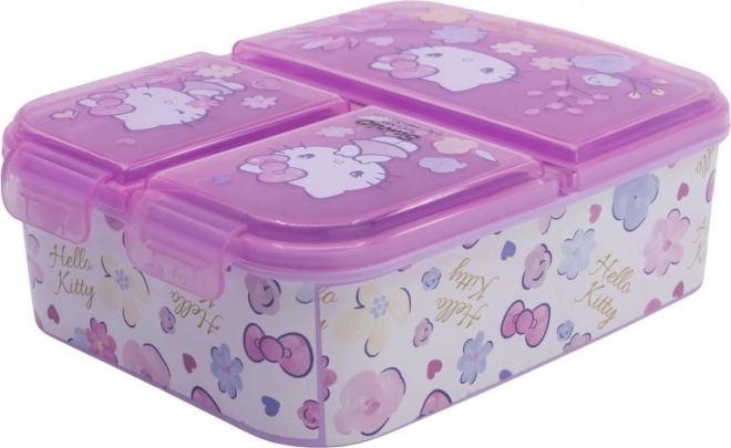 Hello Kitty több rekeszes uzsonnás doboz