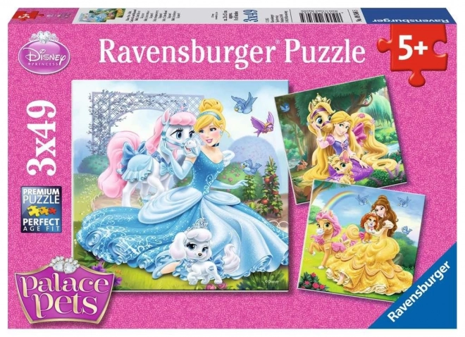 Ravensburger disney hercegnők és kedvenceik 3x49 darabos puzzle