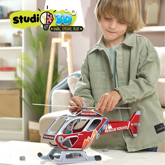 Educa 3D model mentőhelikopter