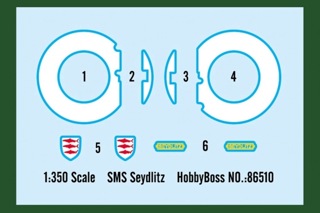 Sms Seydlitz összerakható műanyag modell