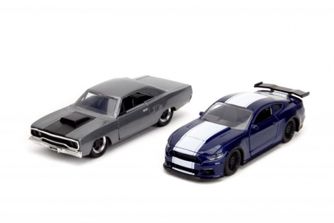 Rychle és őrültek Twin Pack 2016 Ford Mustang GT350 és 1970 Plymouth Road Runner autómodellek