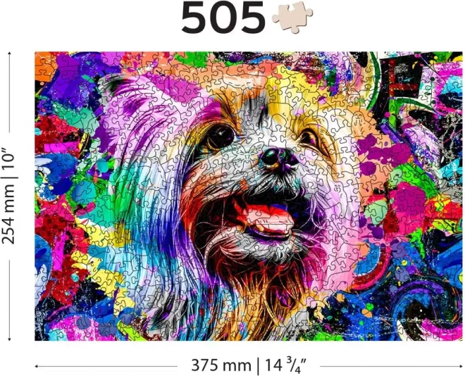 Pop Art Jorkshire Terrier Fa Puzzle 505 Darab