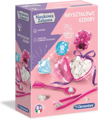 Kristálydíszek – CLEMENTONI tudományos készlet Naukowa Zabawa