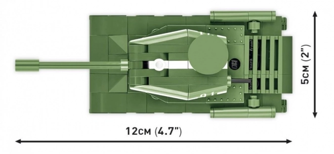 mini IS-2 tank modell 130 darabos építőkészlet COBI kockákból