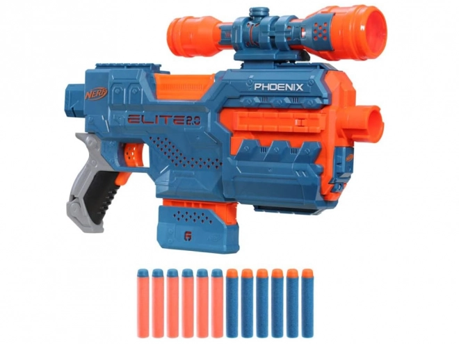 Nerf Elite 2.0 Phoenix automata pisztoly célzóval és lövedékekkel