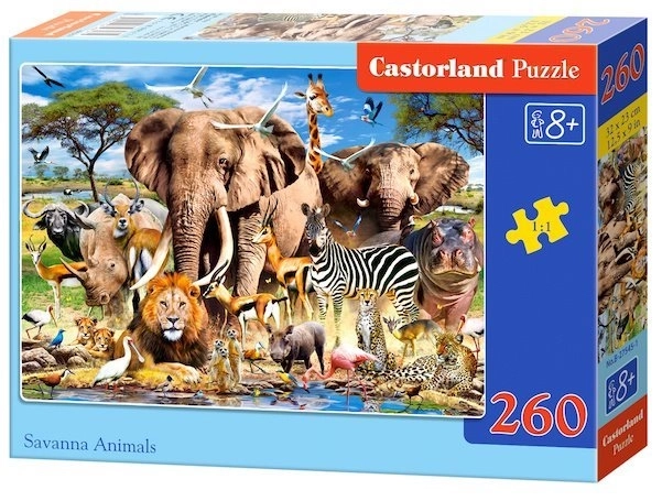 Savanna állatok 260 darabos puzzle