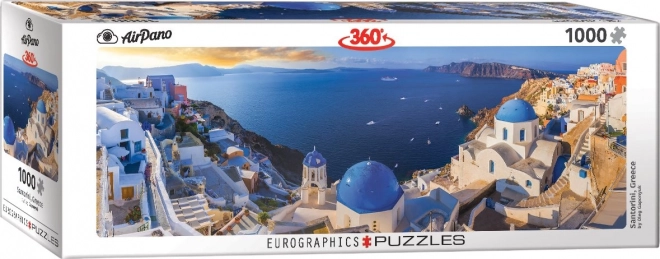 Eurographics panorámás puzzle - Santorini, Görögország, 1000 darabos