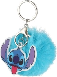 Stitch kulcstartó pomponnal