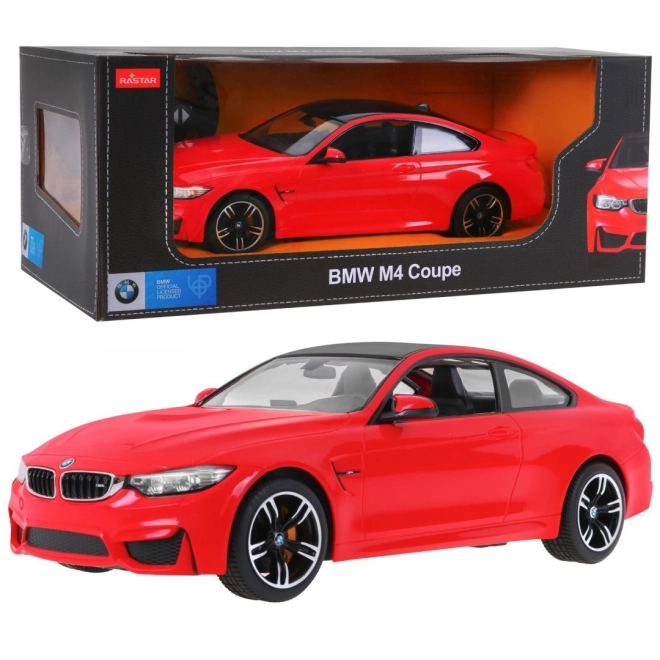 Rastar BMW M4 Coupe fehér távirányítós autó 1:14 – Piros