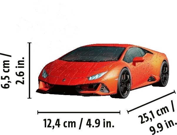 Lamborghini Huracán Evo zöld 108 darabos kirakó