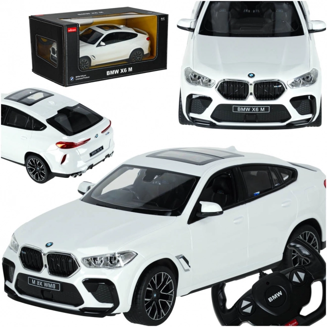 Távirányítós BMW X6 M autó fehér