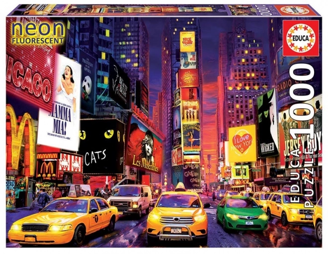 Svítící puzzle Times Square, New York 1000 darabos – EDUCA