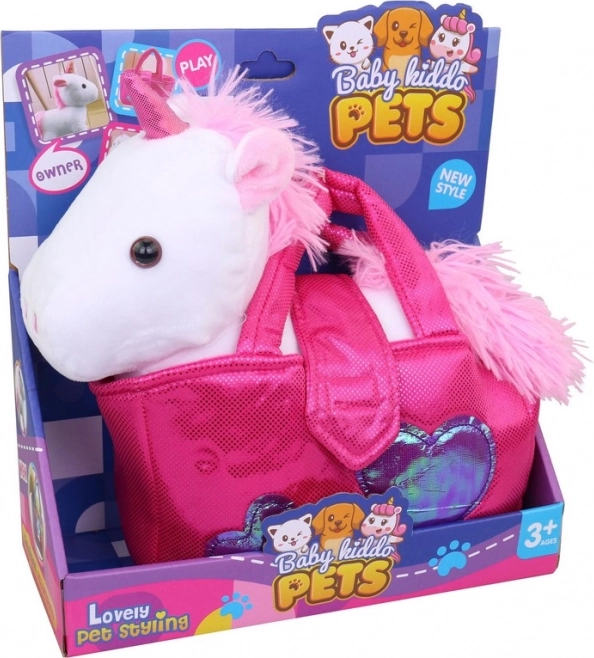 Egyszarvú Táskában Fehér 22 cm